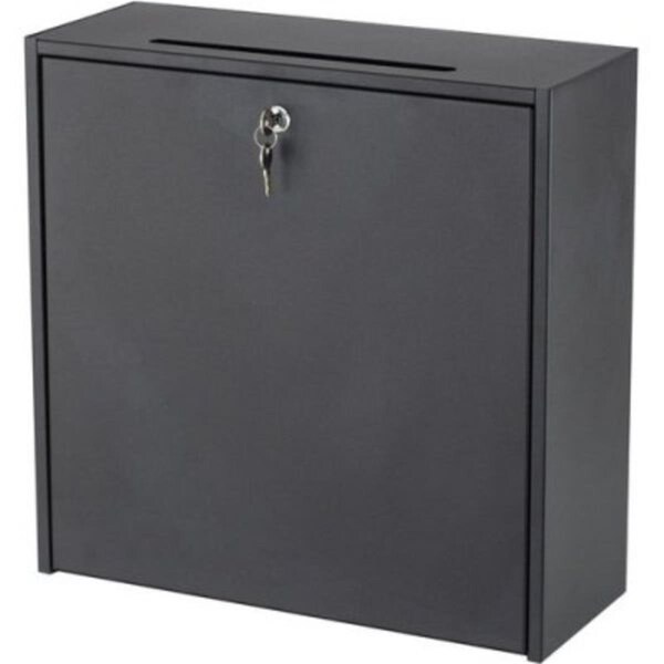 Betterbeds 18 x 7 x 18 in. Wall-Mountable Interoffice Mailbox, Black BE2470371 - main